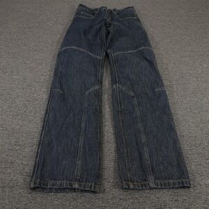 Iron Workers Jeans Mens 28x32 Blue Dark Wash FR Lined Relaxed Padded Knees